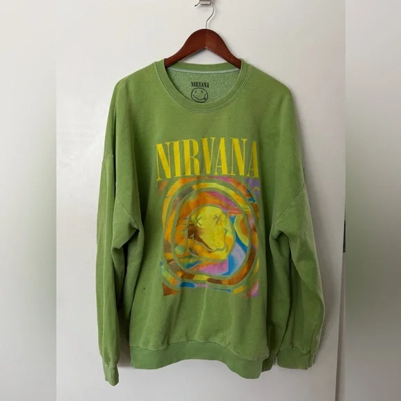 Urban Outfitters Green Nirvana Graphic Sweater - Picture 2 of 7